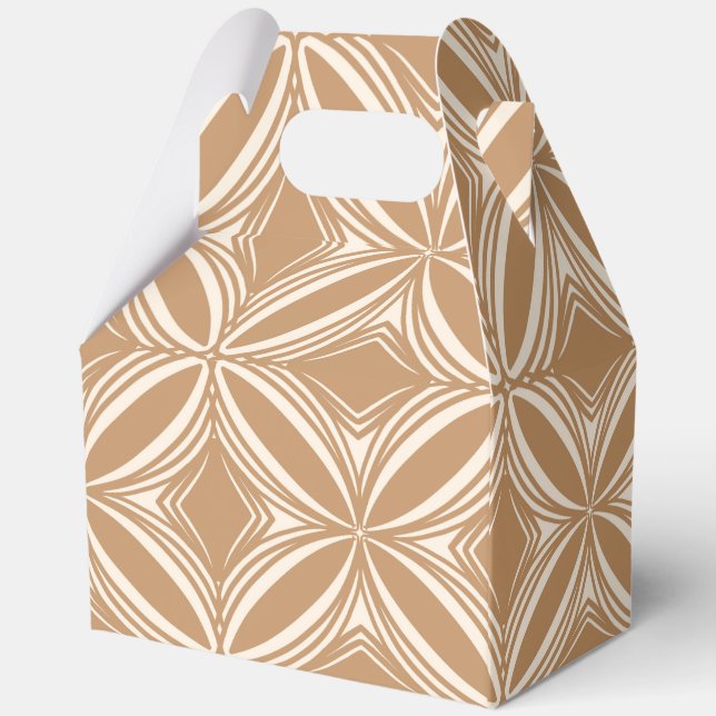 Tropical hawaiian print favor box (Back)