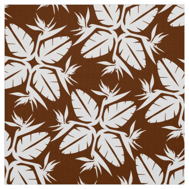 Tropical Hawaiian Quilt Pattern Bird of Paradise   Fabric (Swatch)