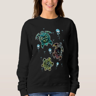 Tropical Hawaiian Sea Turtles Sweatshirt