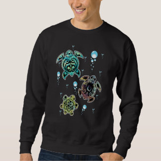 Tropical Hawaiian Sea Turtles Sweatshirt