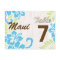 Tropical Hawaiian Table Card Turquoise