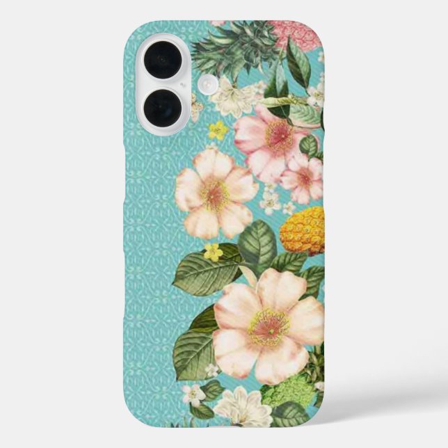 Tropical Hawaiian Turquoise iPhone Case (Back)