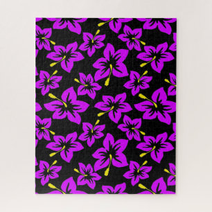 Tropical Hawiian Hibiscus Flowers Jigsaw Puzzle