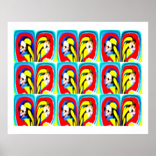Tropical heat art poster