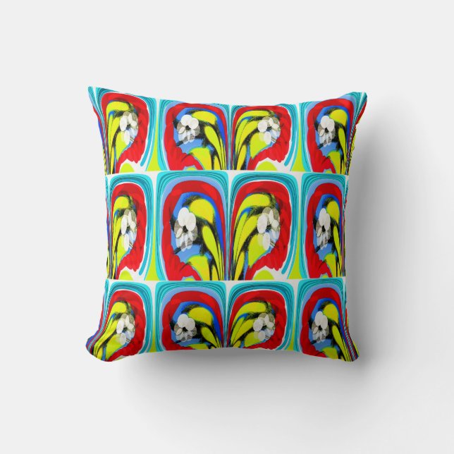 Tropical Heat Throw Pillow (Front)