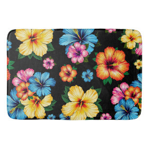 Tropical Hibiscus Bath Mat