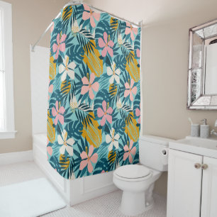 Tropical Hibiscus Floral Pattern
