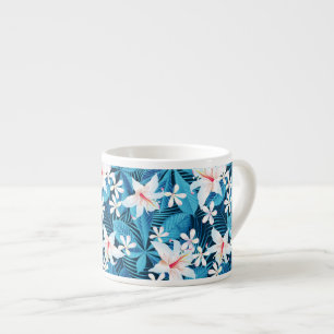 Tropical Hibiscus Floral Pattern 2 Espresso Cup