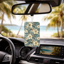 Tropical Hibiscus Floral Teal