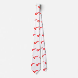 Tropical Hibiscus Flower Tie
