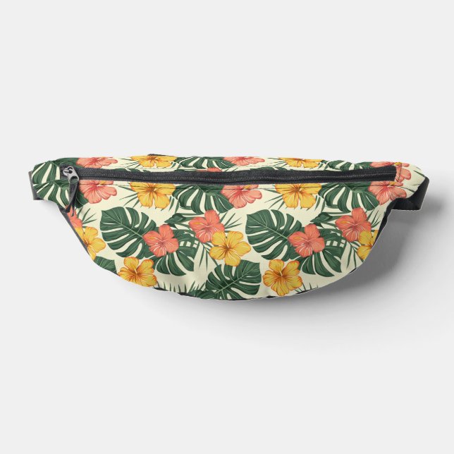 Tropical Hibiscus Garden Fanny Pack (Lay Down)