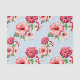 Tropical Hibiscus Hawaiian Floral Customizable Tissue Paper