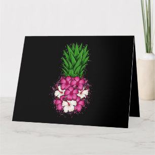 Tropical Hibiscus Hawaiian Pineapple Aloha Hawaii Card