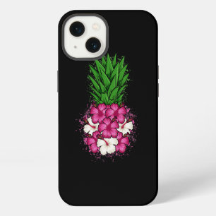 Tropical Hibiscus Hawaiian Pineapple Aloha Hawaii iPhone 13 Case
