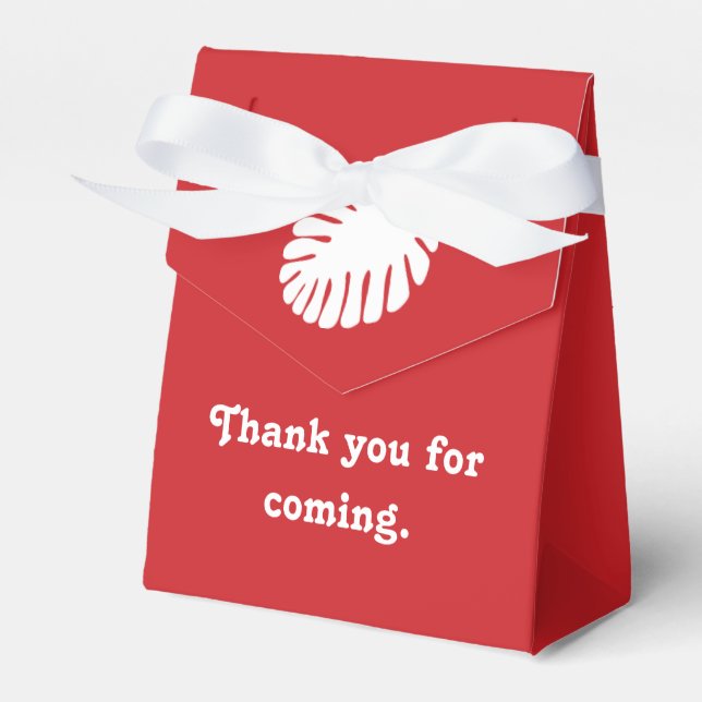 Tropical Hibiscus in Cherry Favour Box (Front Side)