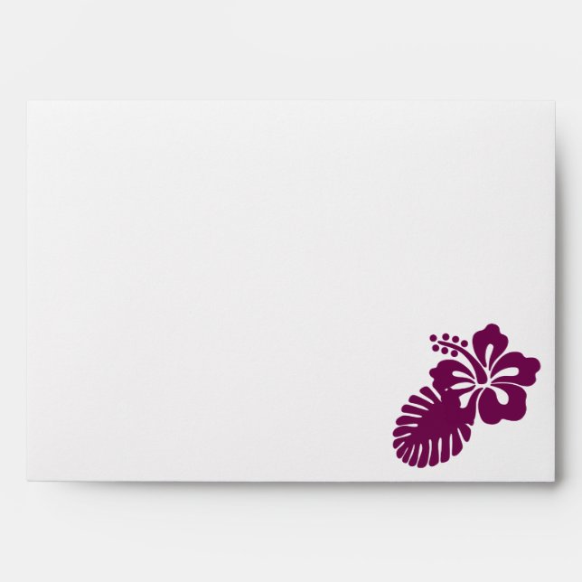 Tropical Hibiscus in Wine Envelopes (Front)