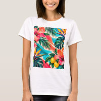 Tropical Hibiscus Paradise Botanical Art