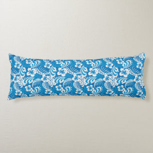 Tropical Hibiscus Pattern Body Pillow