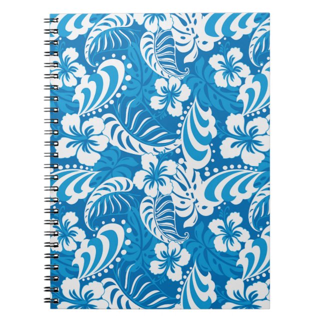 Tropical Hibiscus Pattern Notebook (Front)