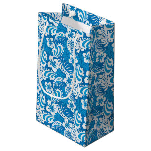 Tropical Hibiscus Pattern Small Gift Bag