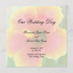 Tropical Hibiscus Square Wedding Program Template<br><div class="desc">Flat wedding programs with tropical hibiscus flowers on both sides.  Custom black text is easy to personalize for your wedding ceremony.  The "God Bless" line can be removed or changed as well.  Pink and orange flower images are perfect for a destination,  beach wedding event.</div>