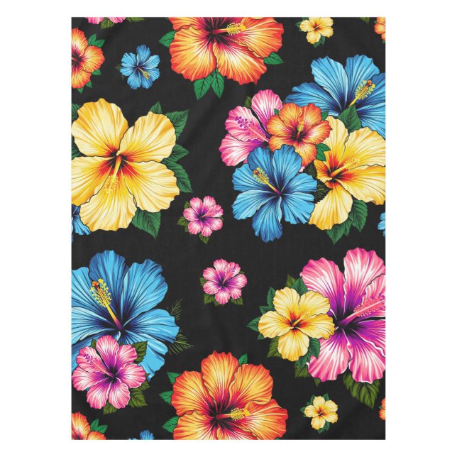 Tropical Hibiscus Tablecloth (Front)