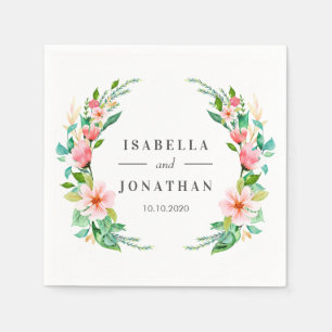 Tropical Hibiscus   Tropical wedding Custom Napkin
