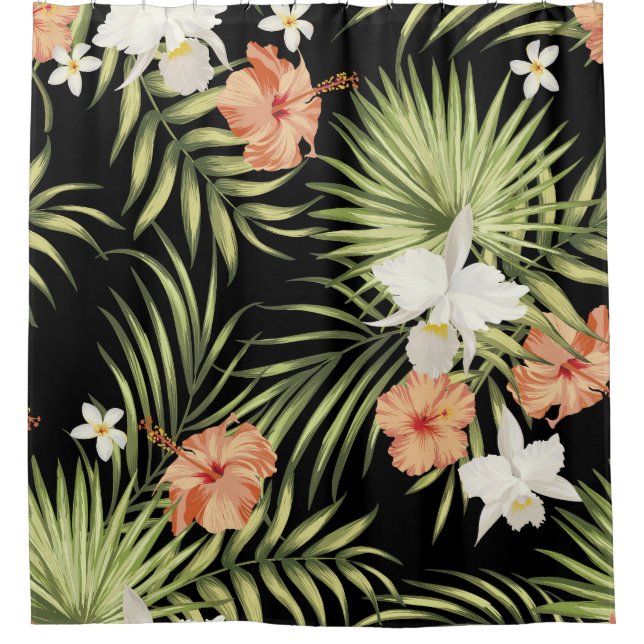 Tropical Hibiscus: Vintage Floral Pattern (Front)