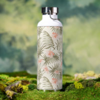 Tropical Hisbiscus Palm Tree Pattern