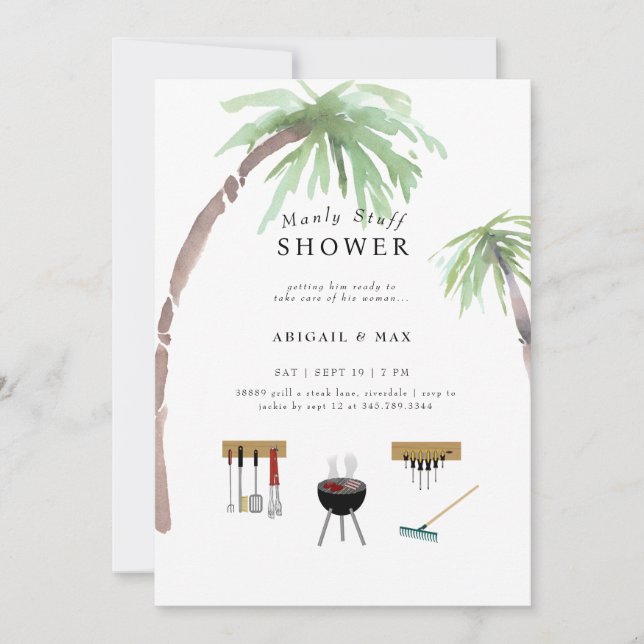 Tropical Honey Do Couples Wedding Shower Invitatio Invitation (Front)