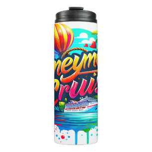 Tropical Honeymoon Cruise Thermal Tumbler