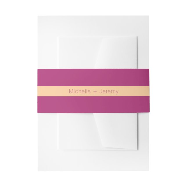 Tropical Hot Colour 2 Invitation Belly Band (Front Example)
