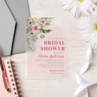 Tropical Hot Pink Hawaiian Summer Bridal Shower