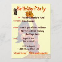 Tropical Hula Girl Birthday Party