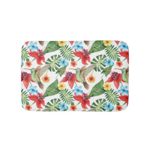 Tropical Hummingbird Bath Mat