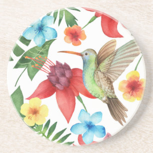 Tropical Hummingbird Coaster