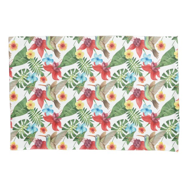 Tropical Hummingbird Pillowcase (Front-Left)