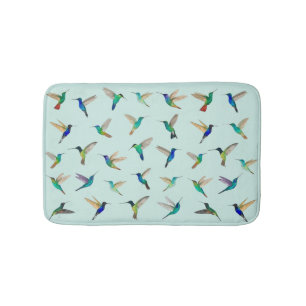 Tropical Hummingbirds Bath Mat
