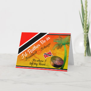 Tropical I'd Rather be in Trinidad and Tobago Card