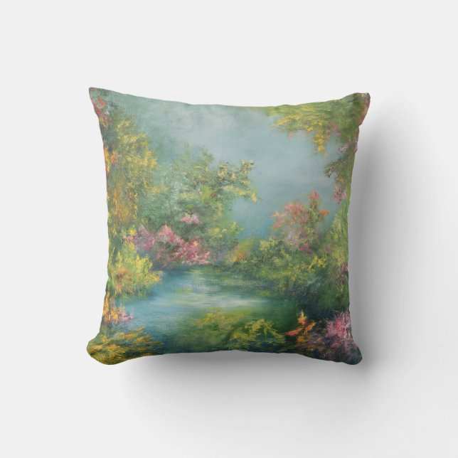 Tropical Impression 1993 Throw Pillow (Front)