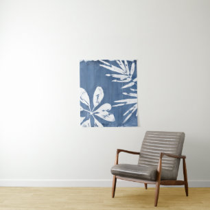Tropical Indigo Impressions - Tropical Greenery Tapestry