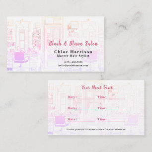 Tropical Ipanema Hair Salon Appointment Card &