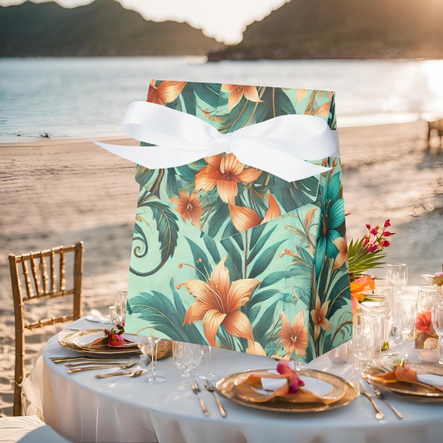 Tropical Iridescence Bowed  Favor Box (Creator Uploaded)