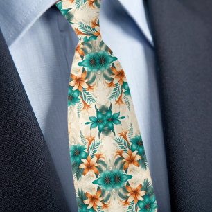 Tropical Iridescence Light Pattern Necktie