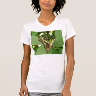 Tropical Iridescent Green Butterfly T Shirt
