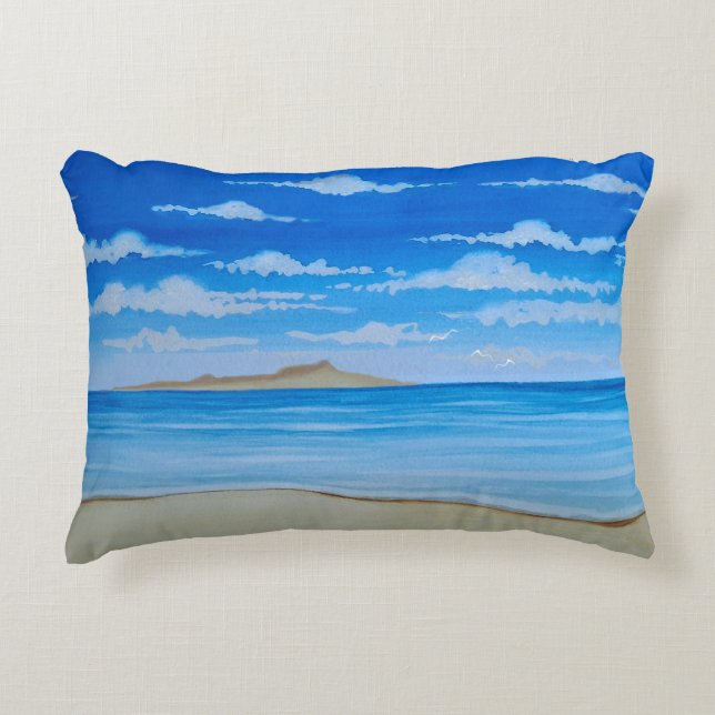 Tropical Island  Accent Pillow (Front)