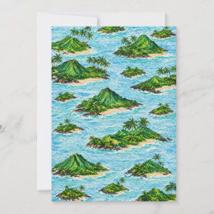 Tropical Island Archipelago Invitation