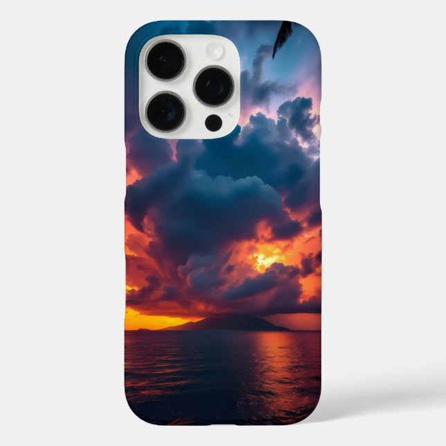 tropical island at sunset Case-Mate iPhone case (Back)