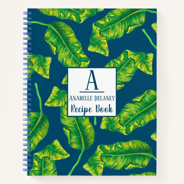 Tropical Island Banana Leaves Recipe Book (Front)