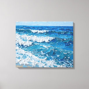 Tropical Island Beach Wrapped Canvas   Coastal Oce